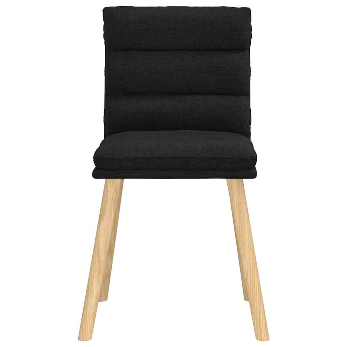 ESSZIMMERSTÜHLE 2 Stk. Schwarz Stoff 45*54*86cm - Schwarz, Metall (45/86/54cm) - ZMH