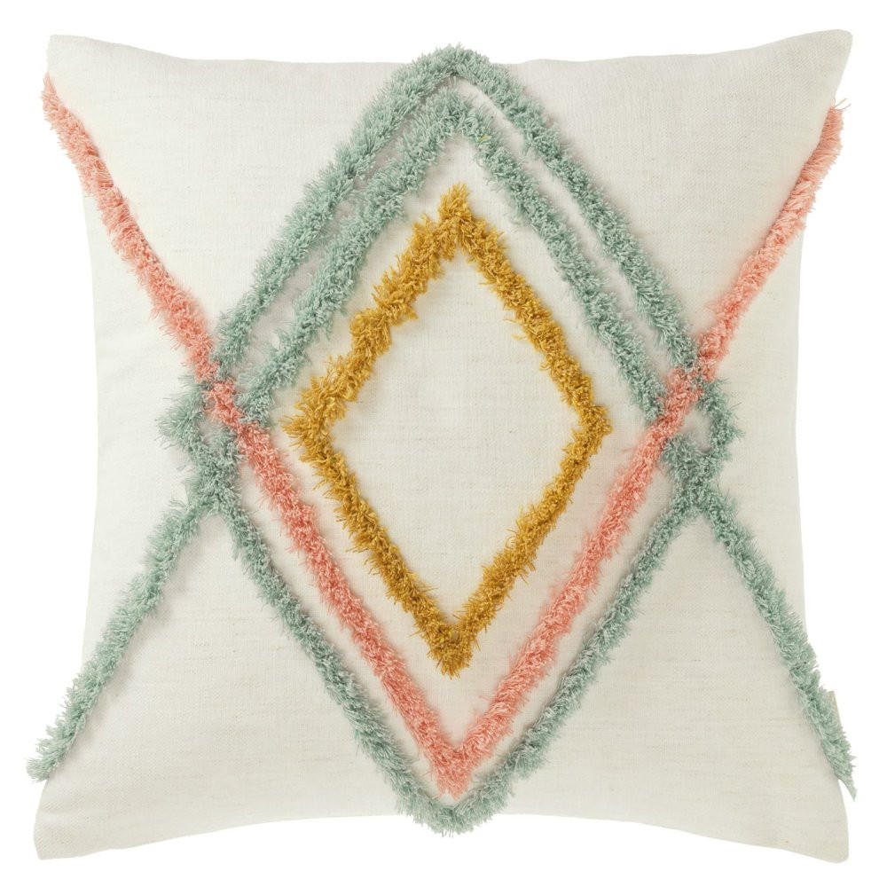 ZIERKISSENHÜLLE Colour Rhomb multicolor 45x45cm - Multicolor, Textil (45/45cm) - Tom Tailor