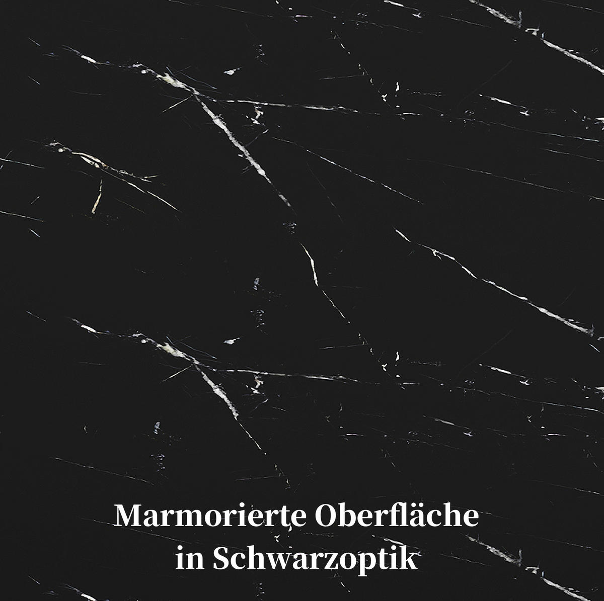ESSTISCH 100/140/75,5 cm Schwarz aus MDF und Metall mit Ausziehfunktion - Schwarz, Holzwerkstoff (100/140/75.5cm) - OKMYHOME
