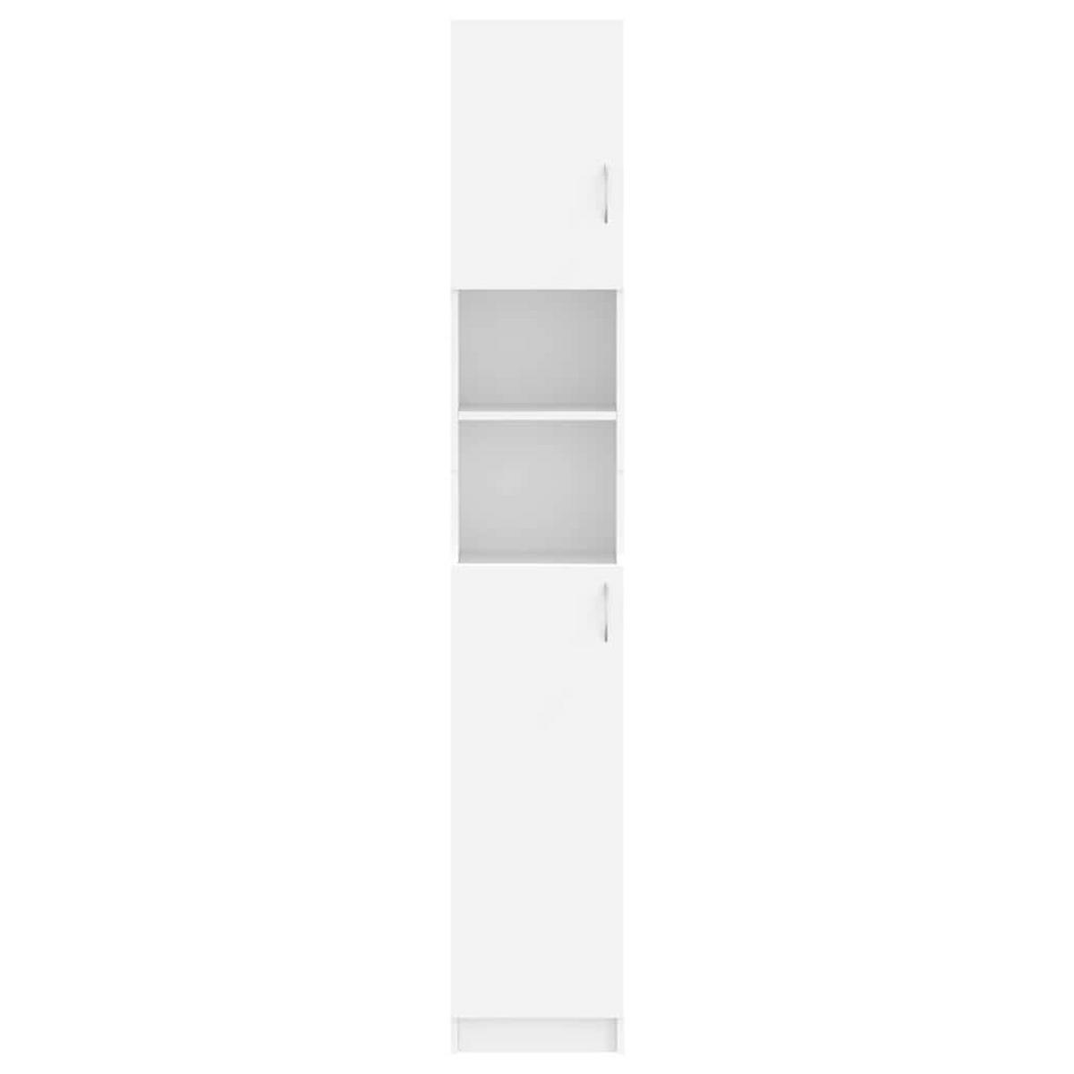 BADEZIMMERSCHRANK Weiss 32/25,5/190 Cm Holzwerkstoff - Weiß, Holzwerkstoff (25.5/190/32cm) - vidaXL