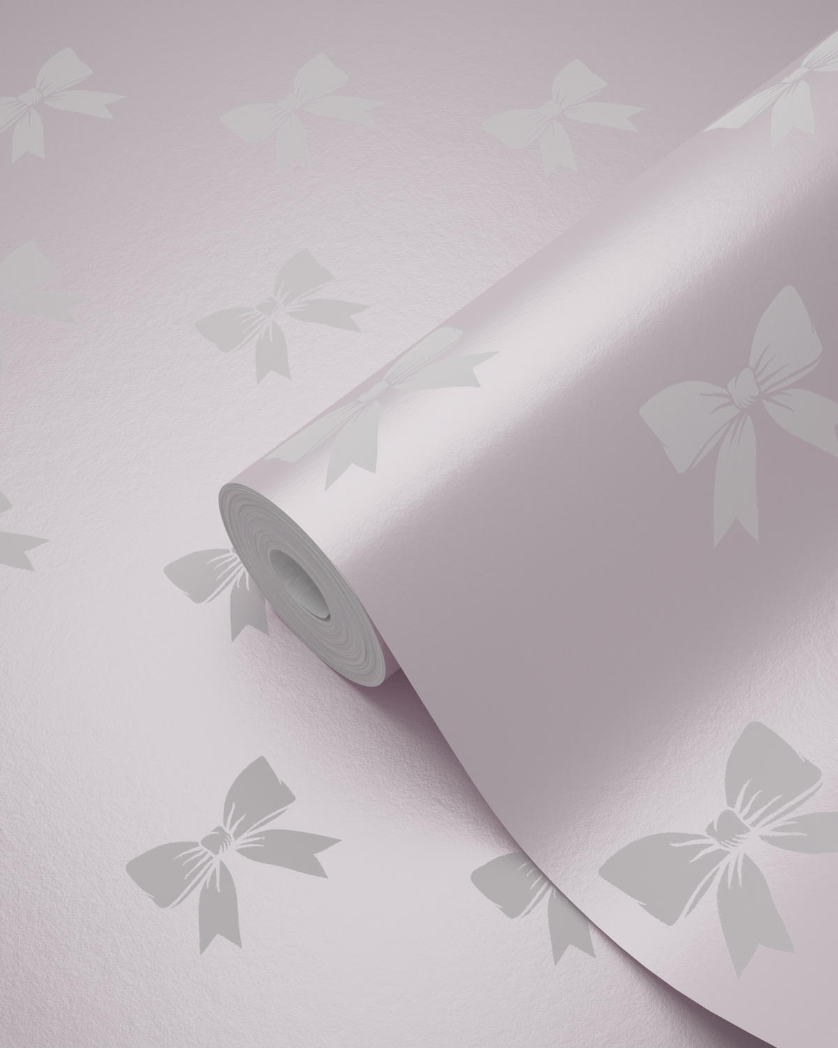 TAPETE kleine Schleifen 53 cm x 10.05 m - Pink, Papier (53/0.1cm) - Origin Wallcoverings