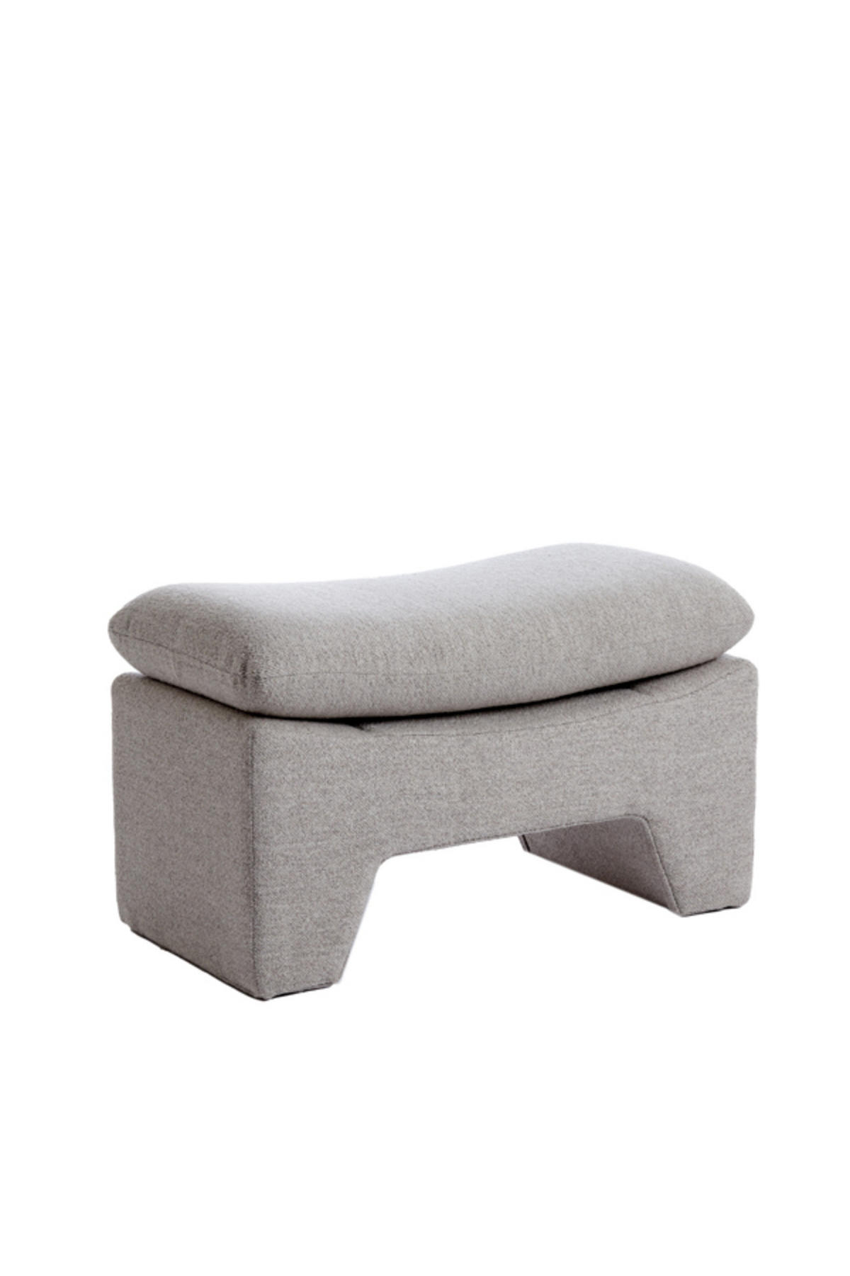 POEF Dasha Grau 80/40/48,5 cm - Grau, Holz (40/48.5/80cm) - Light & Living