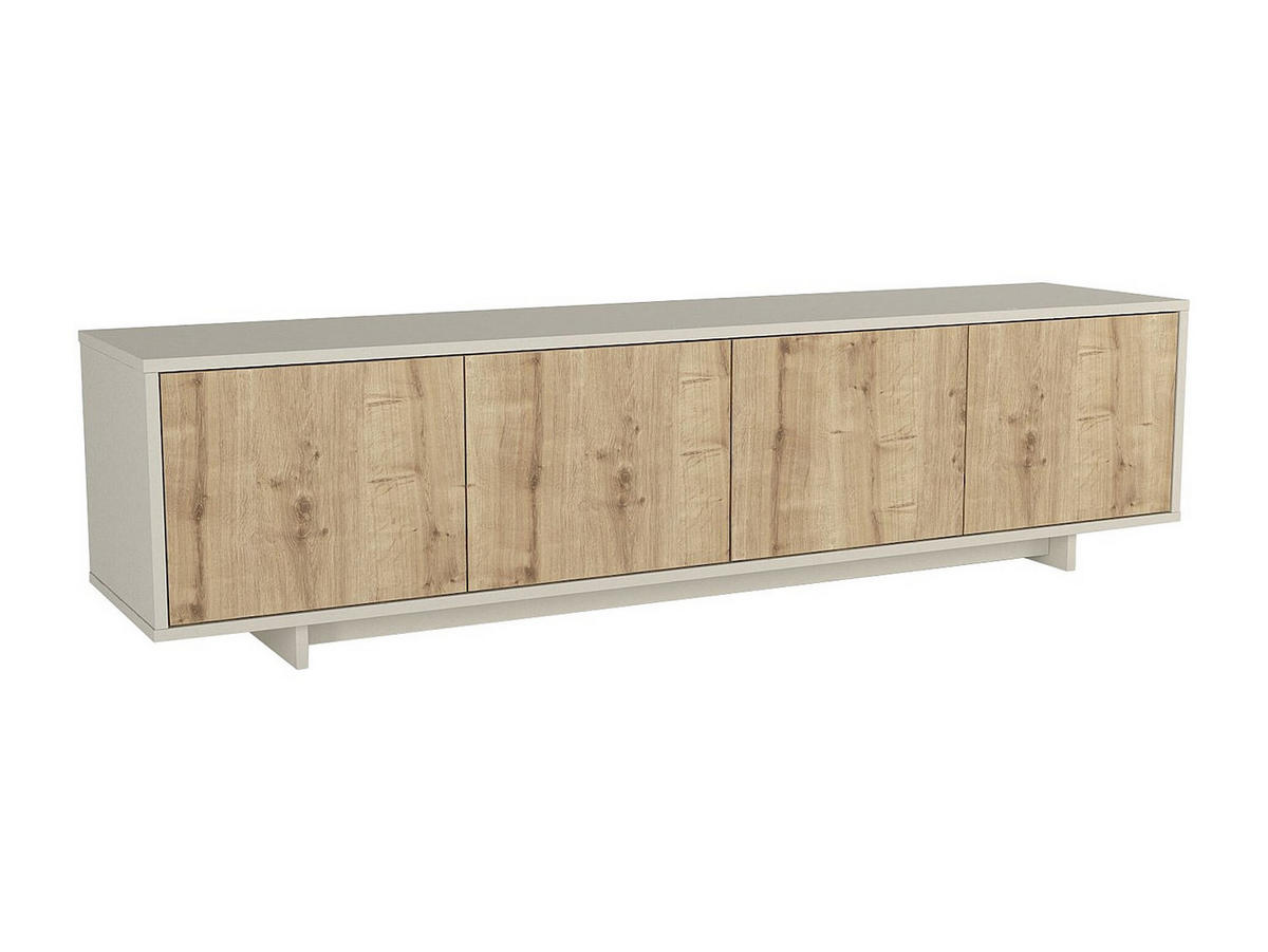 TV-BOARD - 180 x 40 - holz - beige, naturfarben hell Zefyna - Beige/Naturfarben, Holz (180/45.8/40cm) - Vente-Unique