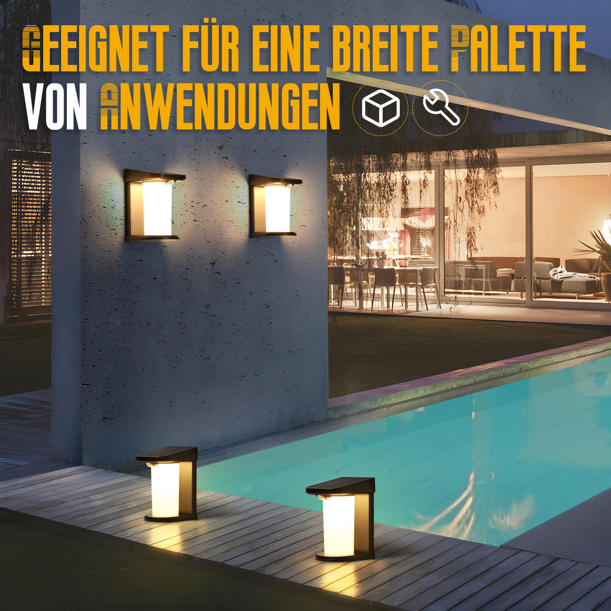 WANDLEUCHTE VYMO 10.5/12.7/18 cm - Schwarz, Metall (10.5/12.7/18cm) - ZMH