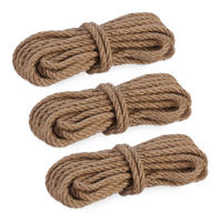 3XJUTESEIL - Hellbraun, Textil (6/8/24cm) - Relaxdays