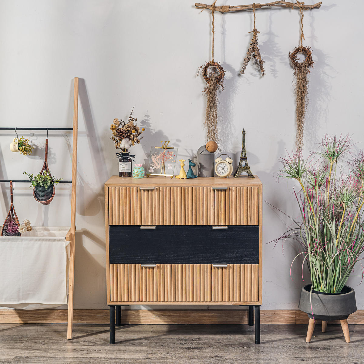 KOMMODE Rechteckig Braun 75 x 37 x 78 cm - Braun, Holz (75/78/37cm) - Nordlys