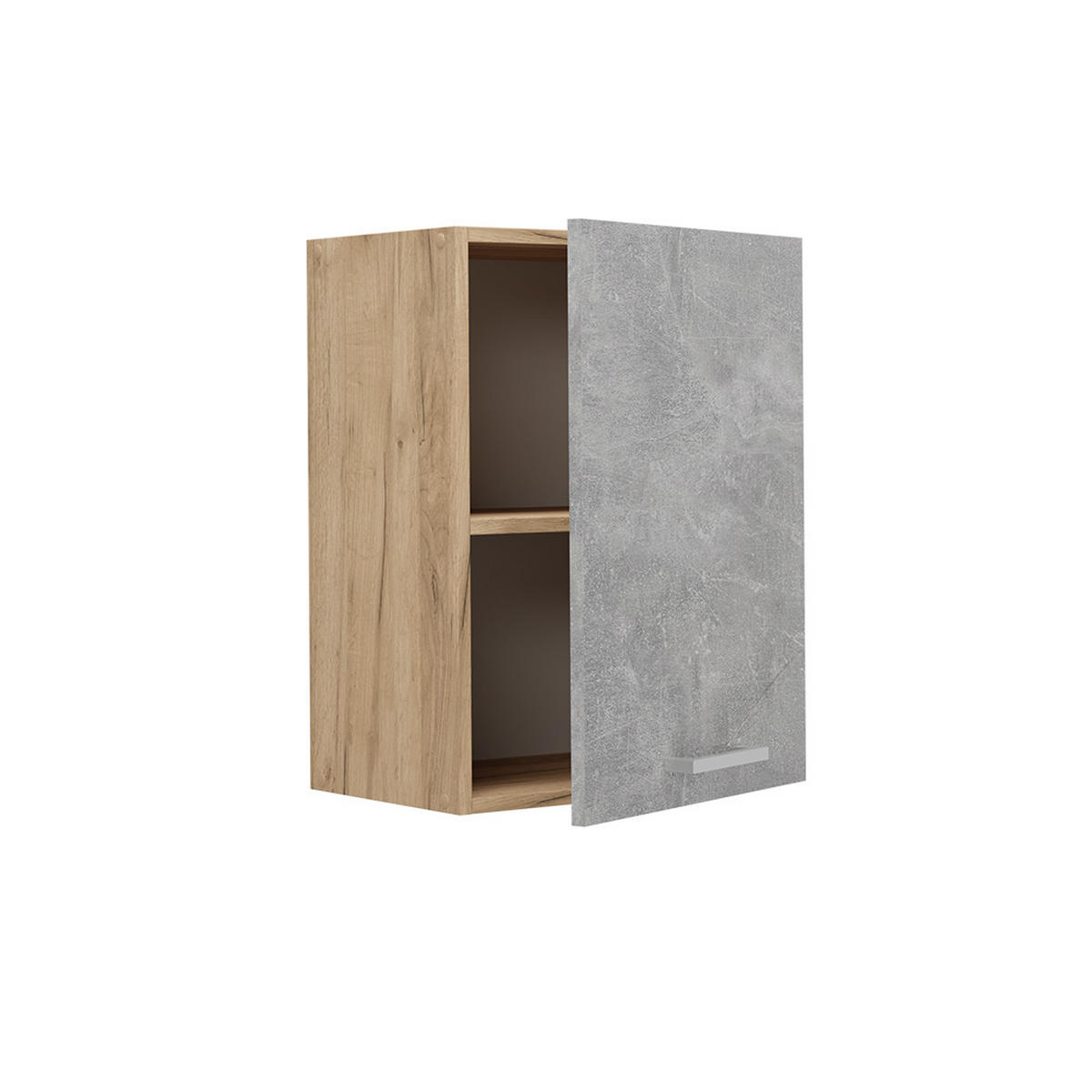 HÄNGESCHRANK R-Line Beton 45 cm - Honigeiche/Schieferfarben, Holzwerkstoff (45/60/31cm) - Vicco