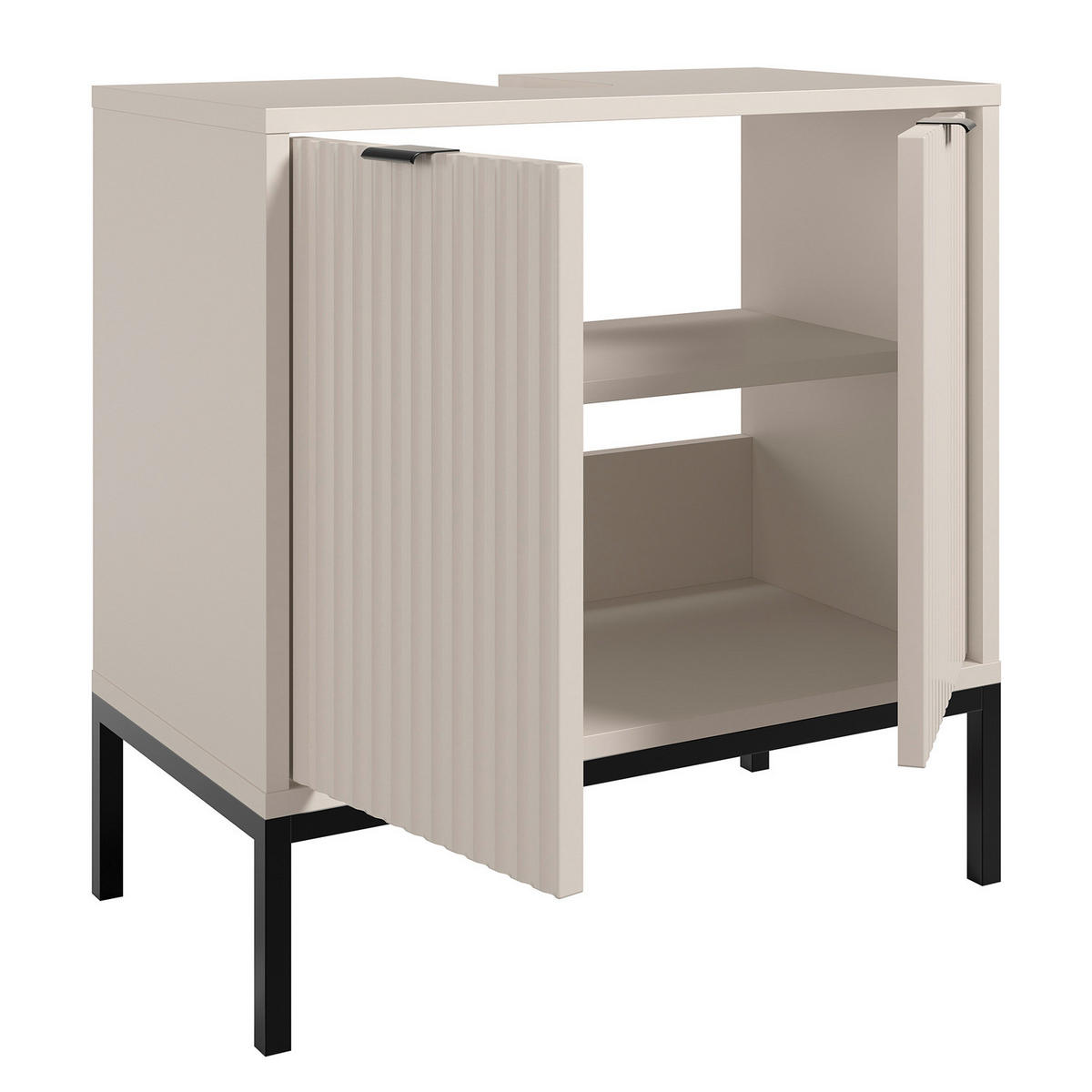 WASCHBECKENUNTERSCHRANK - Kaschmir, Holzwerkstoff (60/60/32cm) - home24