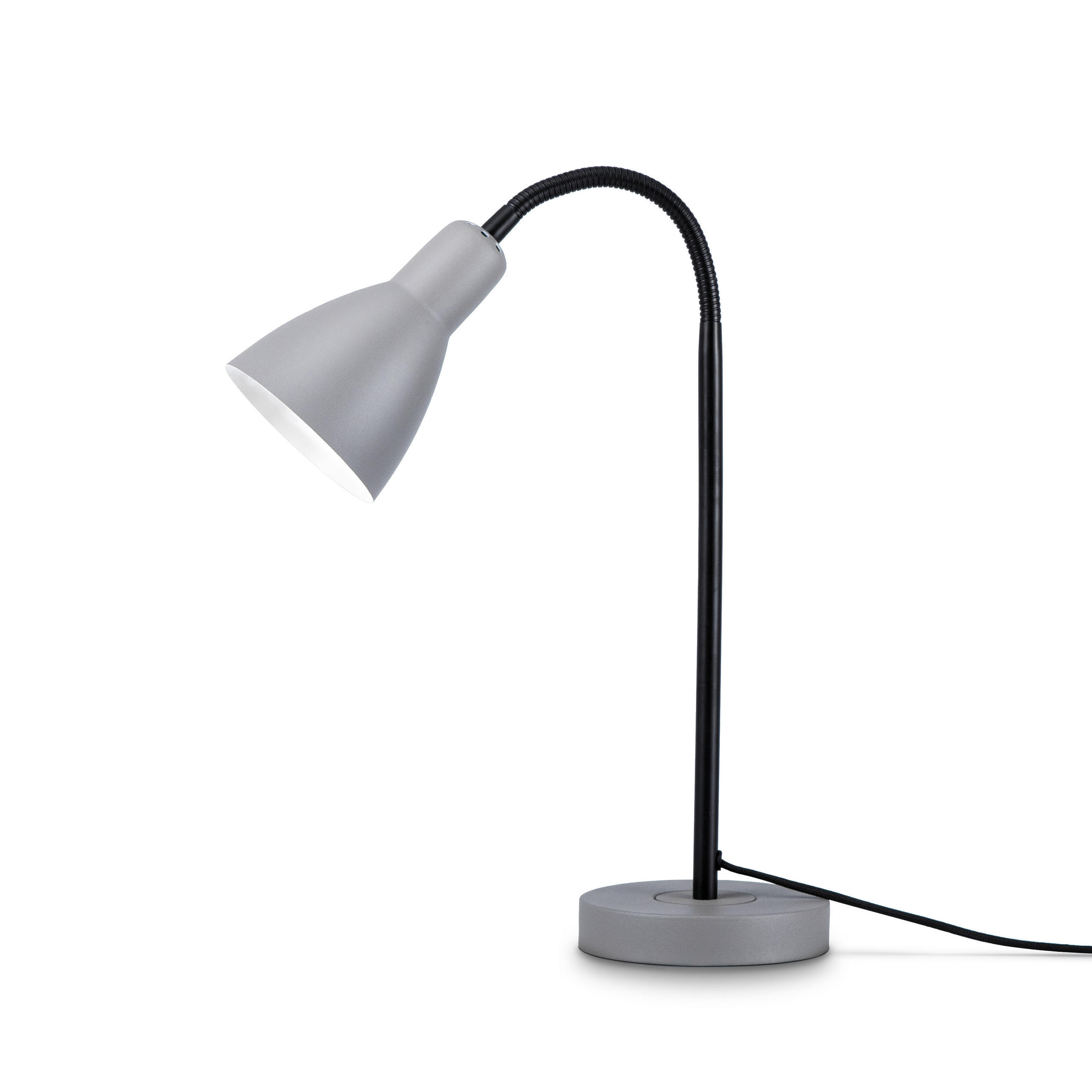 TISCHLAMPE Wilhelm - Schwarz/Grau, Metall (38.7/14/43.2cm) - Paco Home