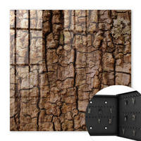 SCHLÜSSELBOX Schwarz 30x30 cm- Türöffnung nach rechts - Baumrinde - Braun, Metall (30/30/5cm) - TULUP