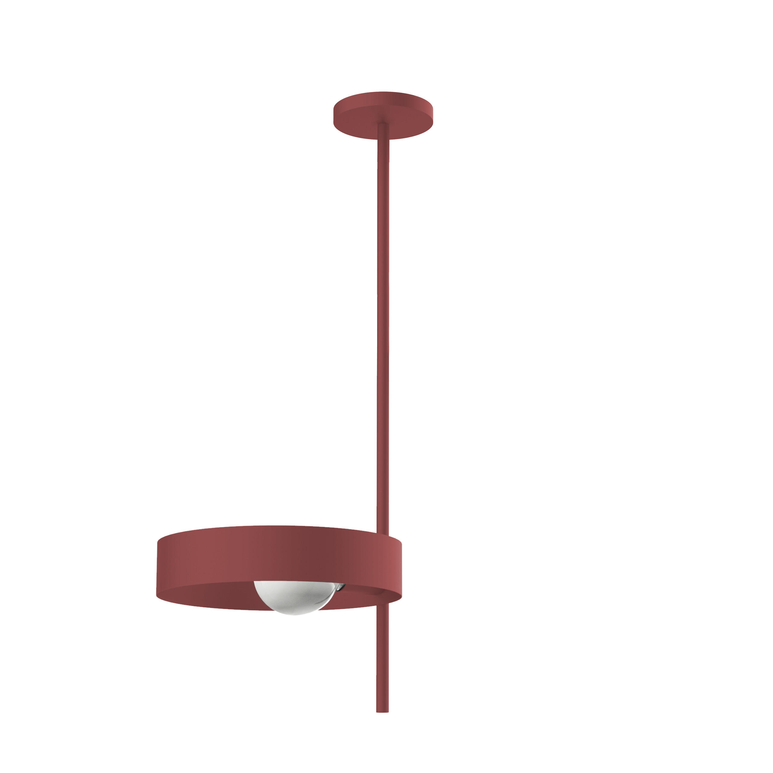 DECKENLEUCHTE - Rot, Metall (30/30/80cm) - Lumicom