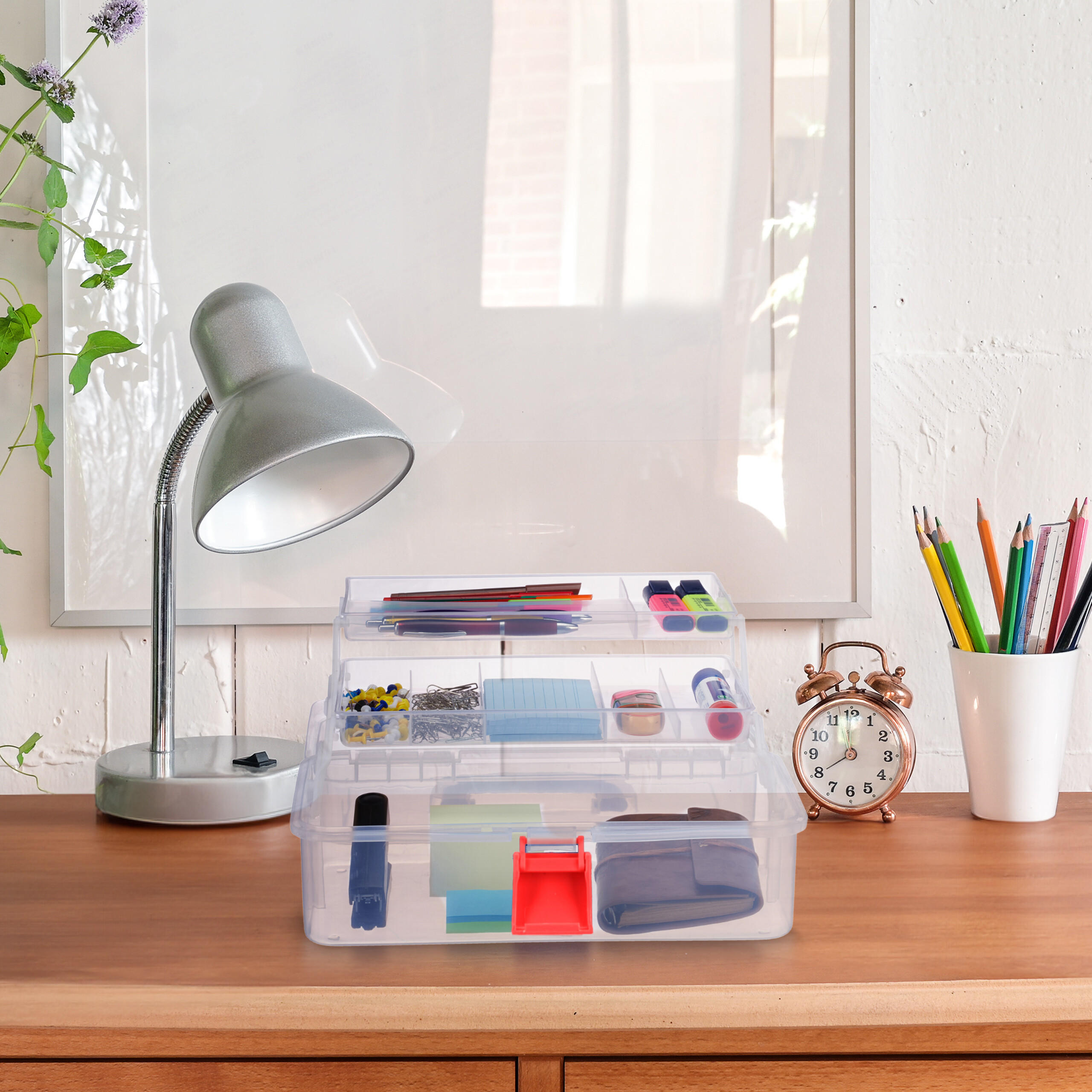 AUFBEWAHRUNGSBOX - Transparent, Kunststoff (33/14/19.5cm) - Relaxdays