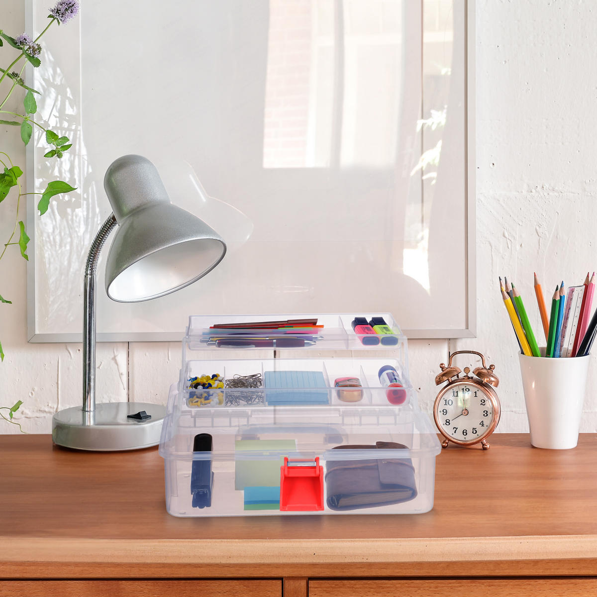 AUFBEWAHRUNGSBOX - Transparent, Kunststoff (33/14/19.5cm) - Relaxdays