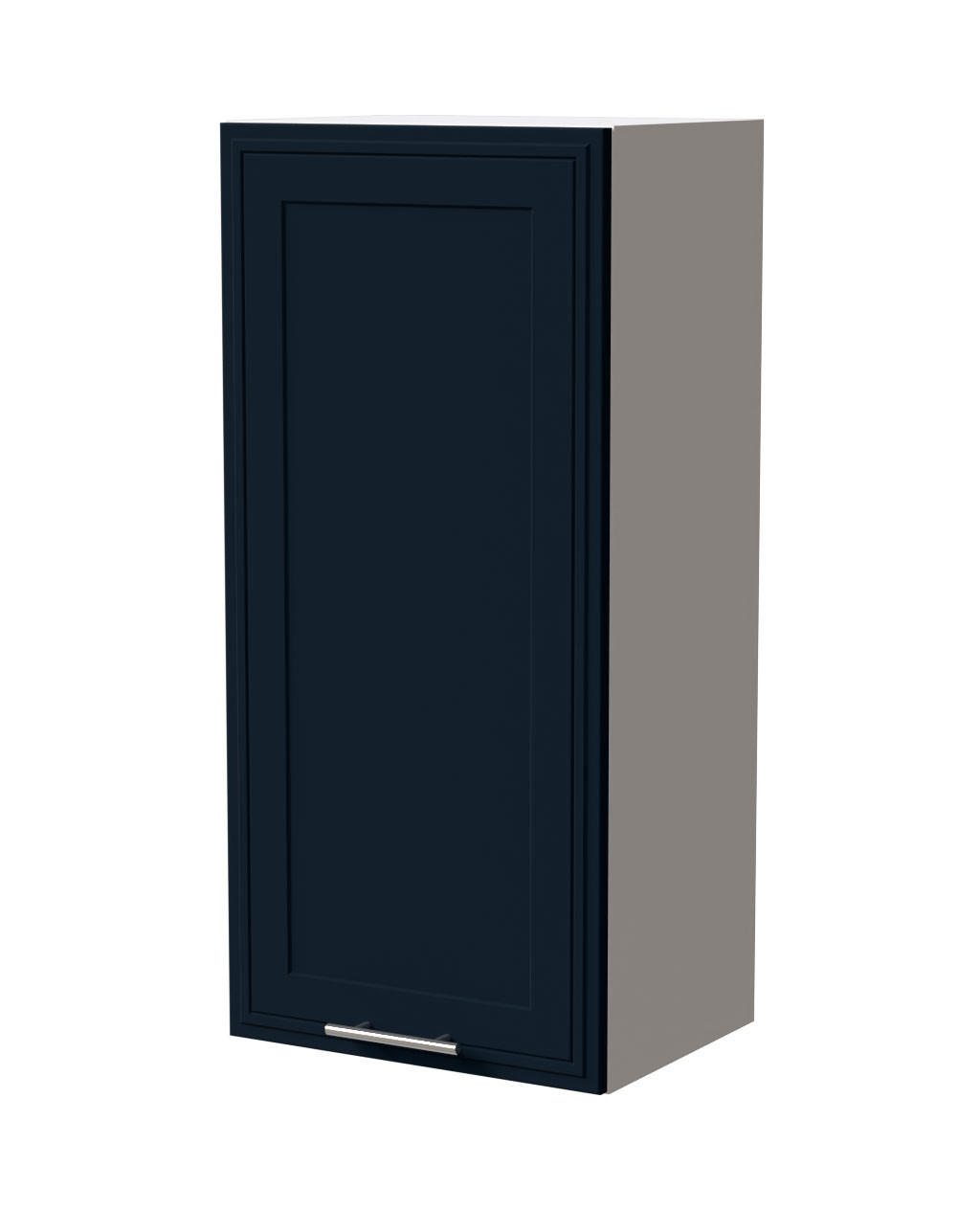 HÄNGESCHRANK Salo W4/45 Weiß / Indigo Matt 45 / 32,5 / 96cm - Weiß/Dunkelblau, Holz/Holzwerkstoff (45/96/32.5cm) - Feldmann-Wohnen