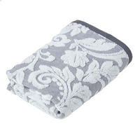 HANDTUCH Damast grau - Grau, Textil (50/90cm) - Homescapes