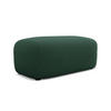 POUF Bouclé Stoff Grün - Dunkelgrün/Schwarz, Kunststoff/Textil (92/40/48cm) - Makamii