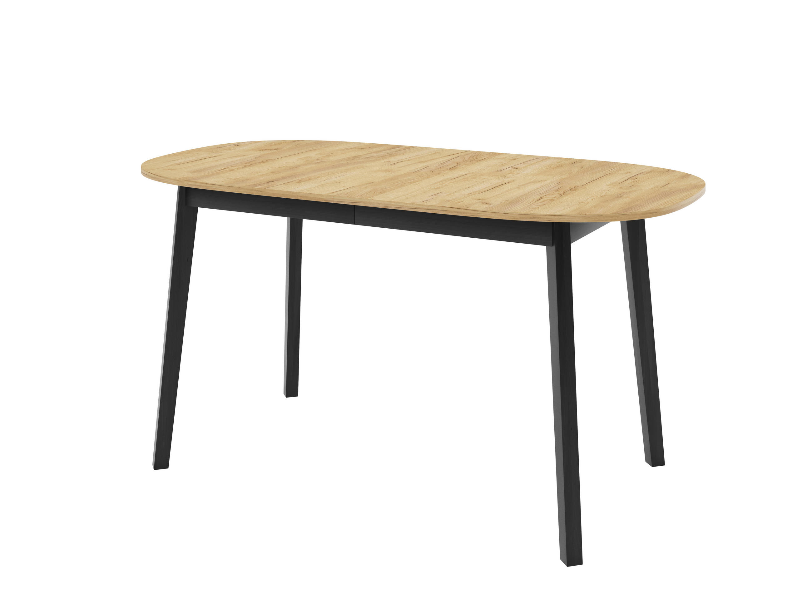 ESSTISCH VITO S Ausziehbar 150 - 190 / 80 x 77 cm - Goldfarben/Schwarz, Holz (150/80/77cm) - MASSENO