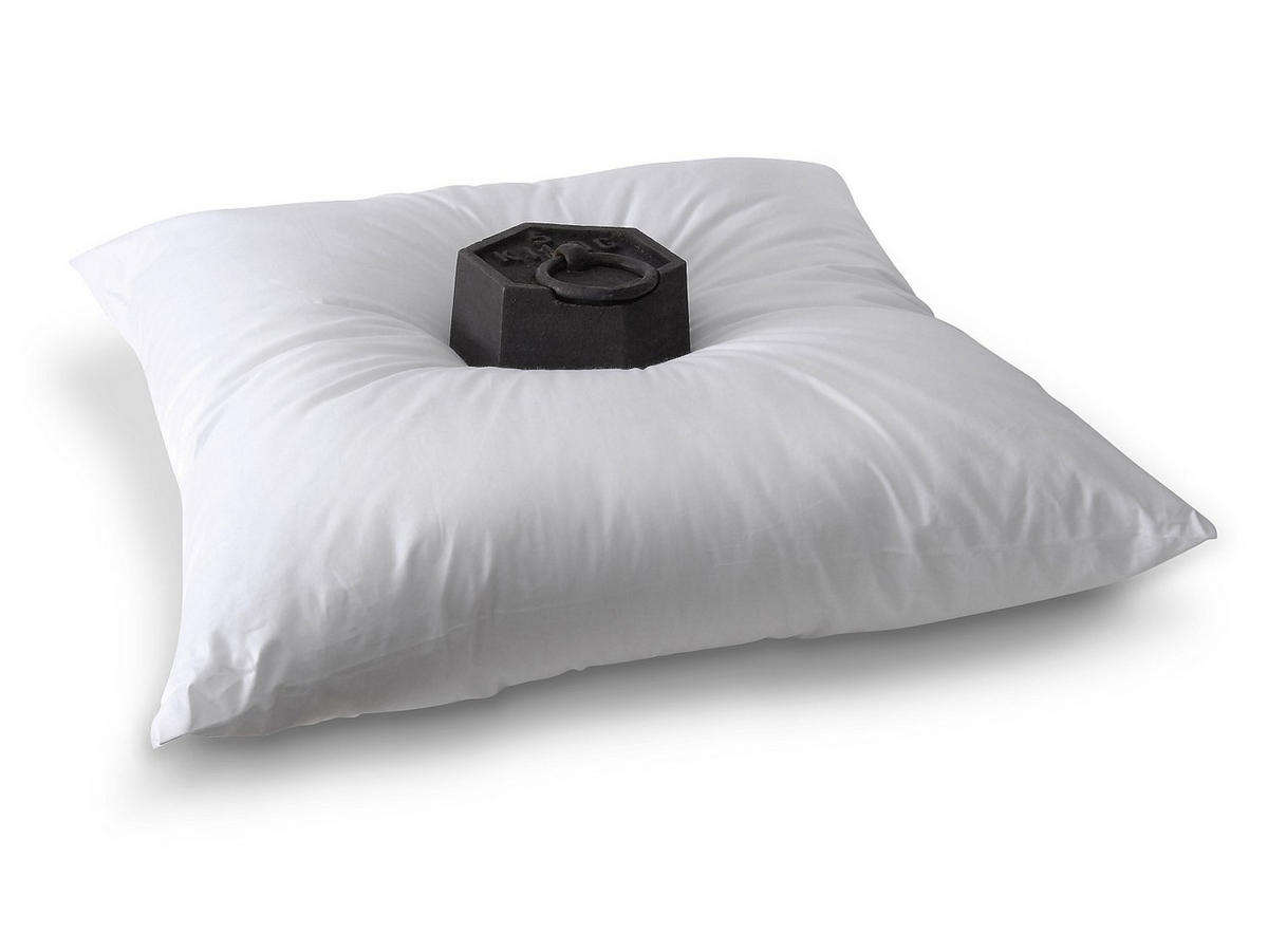 KOPFKISSEN - 1 Person - Stoff - Weiß - MARIN - Weiß, Textil (60/60cm) - Vente-Unique