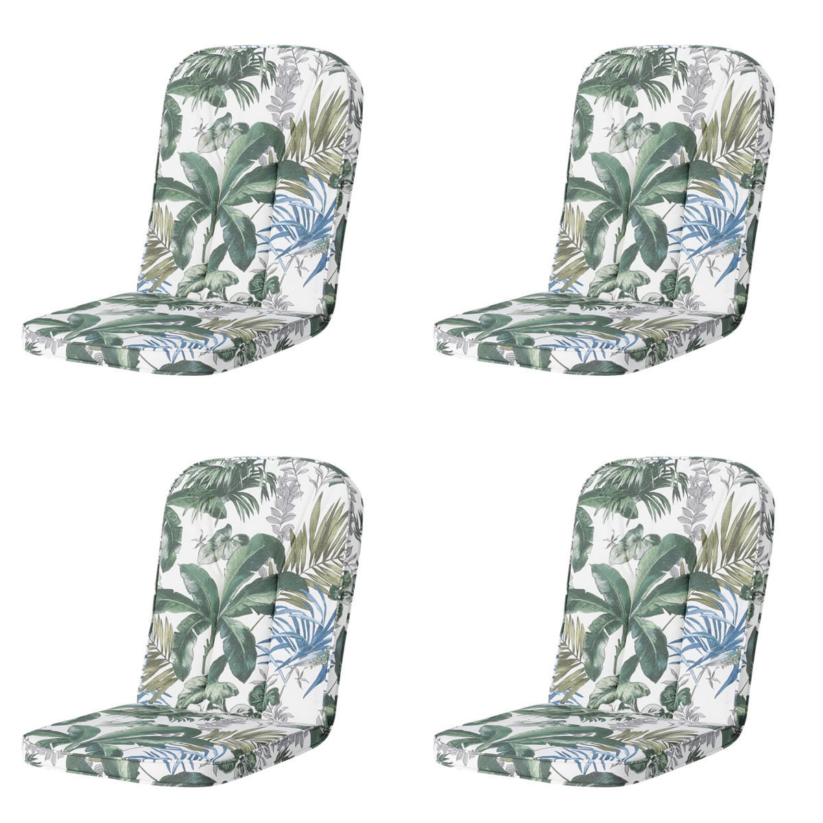 GARTENSTUHLKISSEN Bliss 100/48 cm 4er-Set - Blau, Textil (48/5/100cm) - Madison