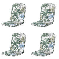 GARTENSTUHLKISSEN Bliss 100/48 cm 4er-Set - Blau, Textil (48/5/100cm) - Madison