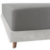 SATINBETTLAKEN aus Baumwolle mit Gummizug - Grau, Textil (90/200cm) - Mr Mattress
