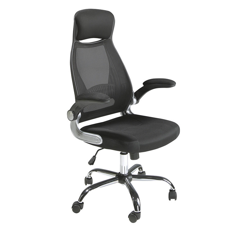 CHEFSESSEL Schwarz Stahl 66/62/117 cm - Edelstahlfarben/Schwarz, Textil (66/117/62cm) - ANGEL CERDA