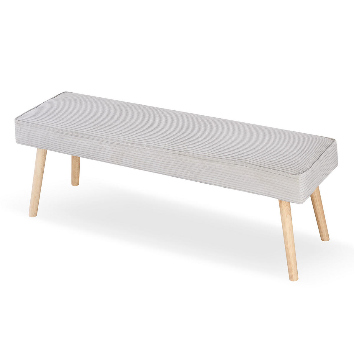 SITZBANK EMIL 140/42/50 cm Grau - Grau, Holz/Textil (140/50/42cm) - B&D Home