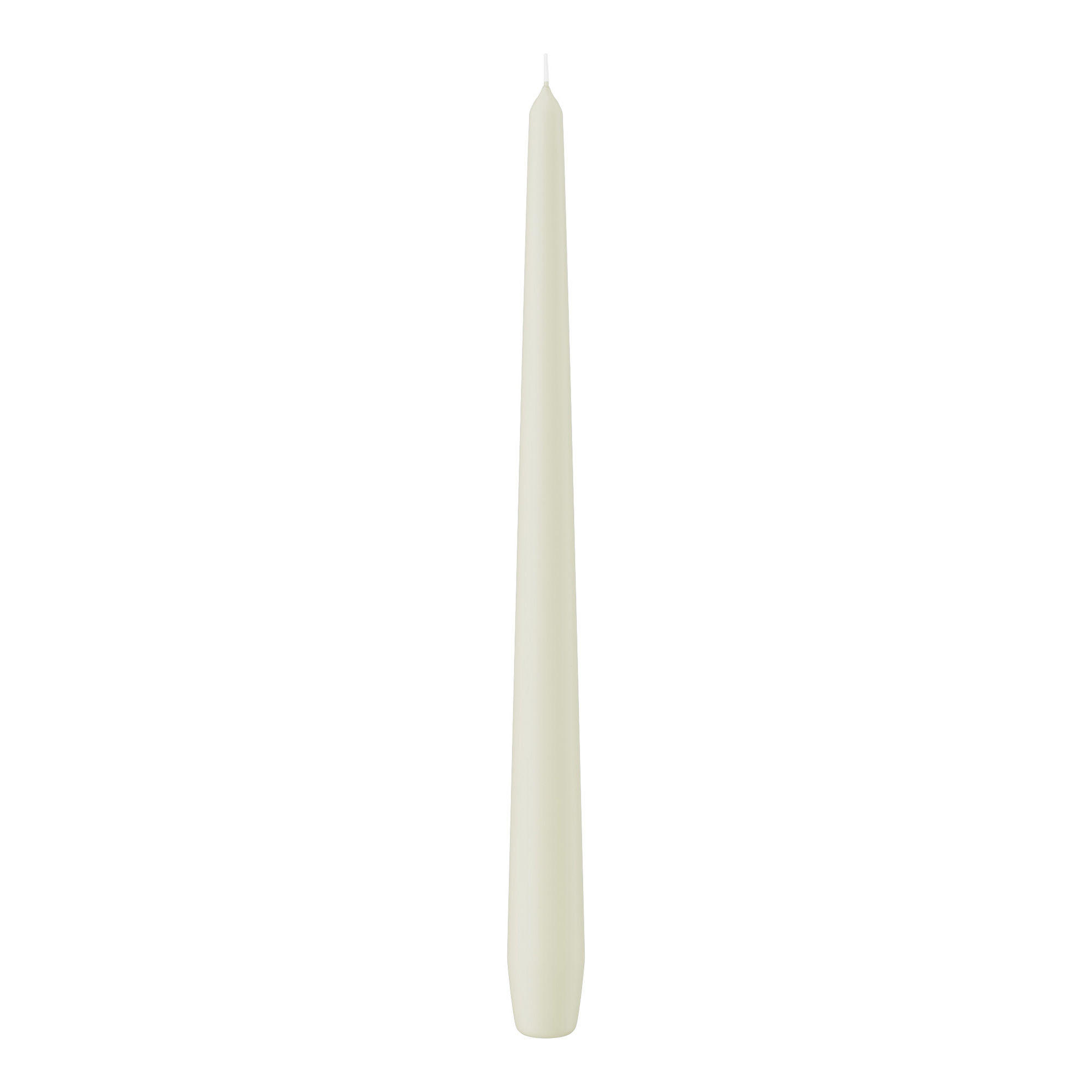 SPITZKERZEN Elfenbein 300 x Ø 25 mm, 12 Stück - Beige, Paraffin (2.5/30/30cm) - Wiedemann Kerzen