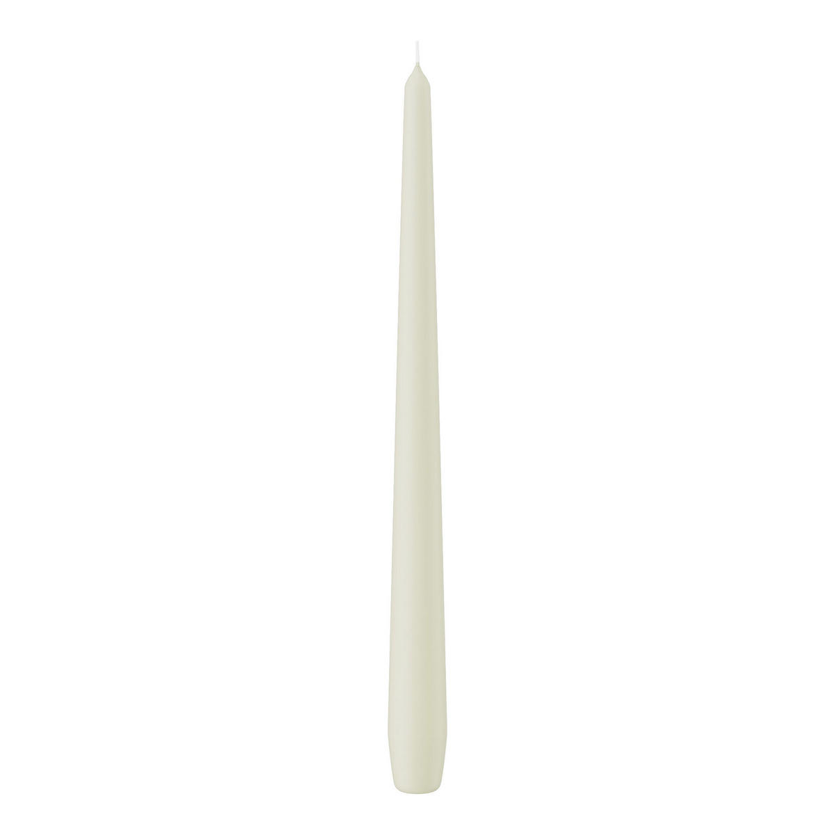 SPITZKERZEN Elfenbein 300 x Ø 25 mm, 12 Stück - Beige, Paraffin (2.5/30/30cm) - Wiedemann Kerzen