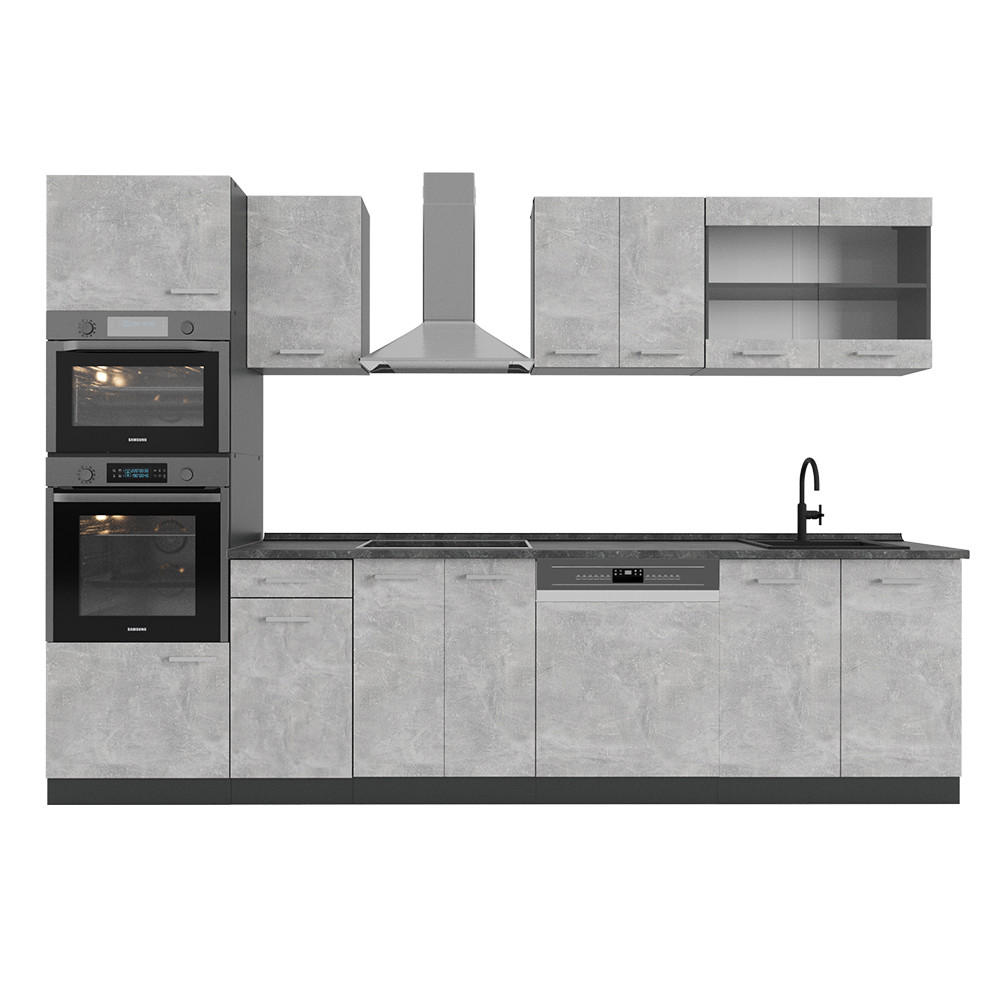 Anthrazit/Grau, Holzwerkstoff (300/81.6/60cm) - Vicco