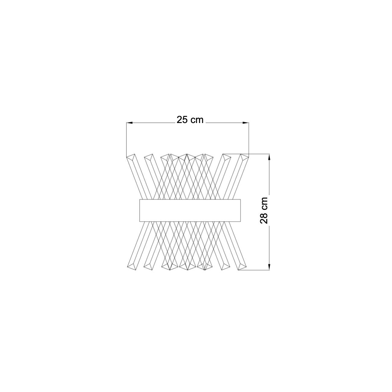 WANDLEUCHTE Ivanna, Gold / Messing, 28cm - Goldfarben, Glas (25/28/15cm) - KOSILUM