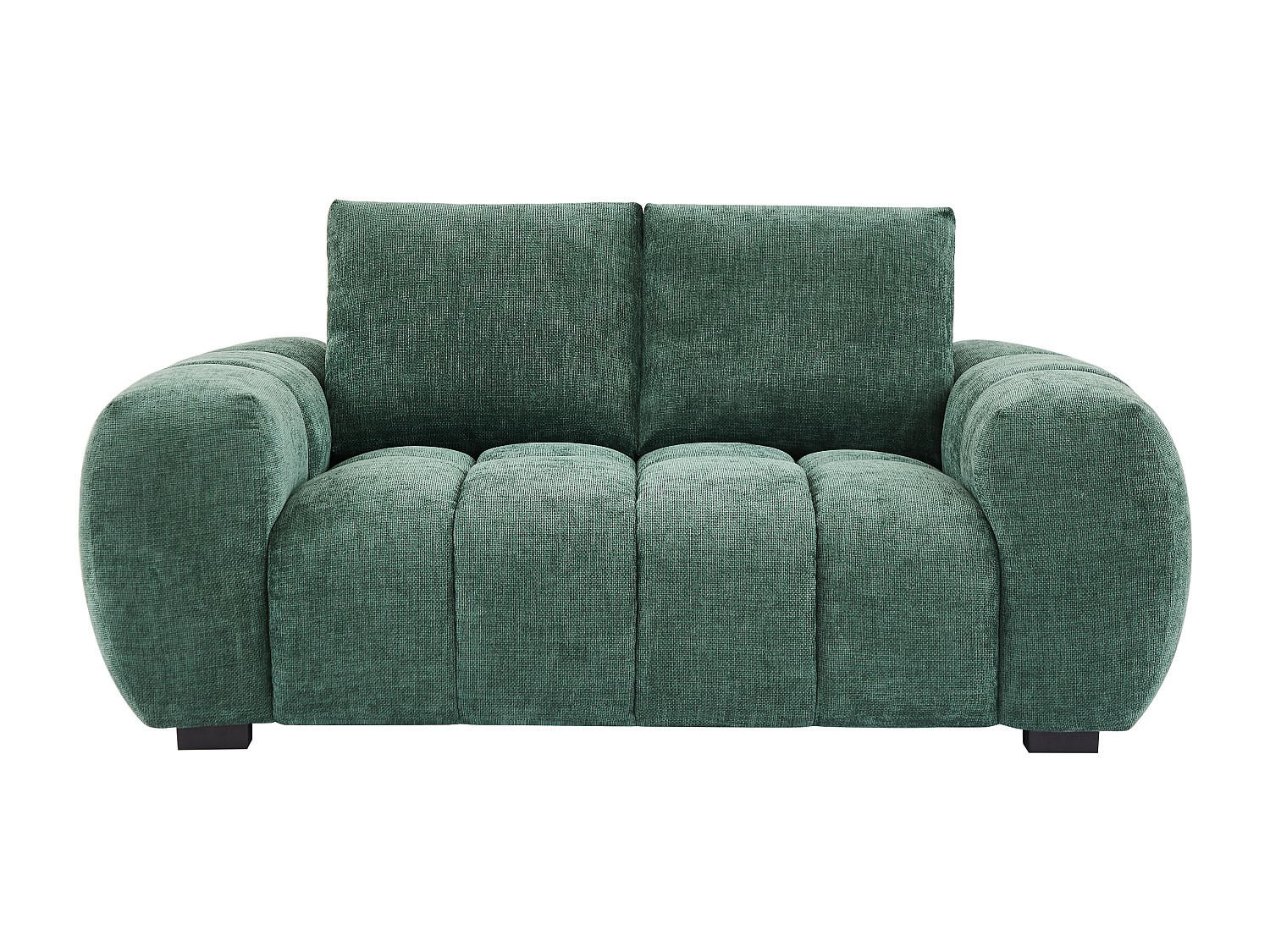 SOFA - 2 Personen - stoff - grün Berenia - Grün, Kunststoff/Textil (168/81/105cm) - Vente-Unique