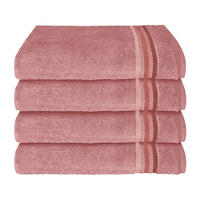 HANDTUCHSET Skyline Color - 4-teilig - 50 x 100 cm - Altrosa - Altrosa, Textil (50/100cm) - SCHIESSER
