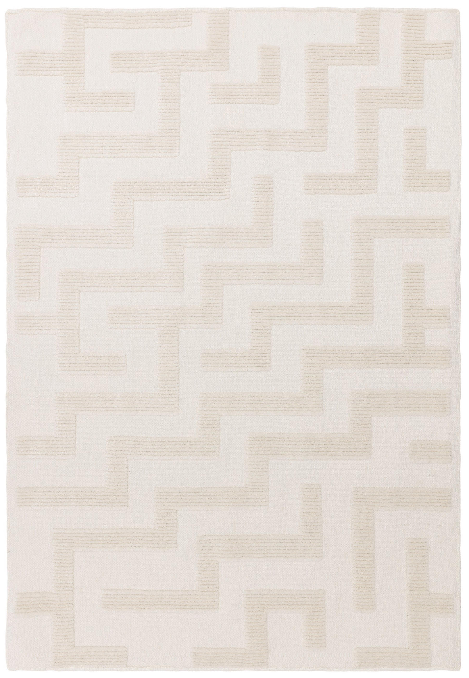 TEPPICH Flachgewebe LOCH Beige 120 x 170 cm - Beige, Textil (120/170cm) - Novatrend