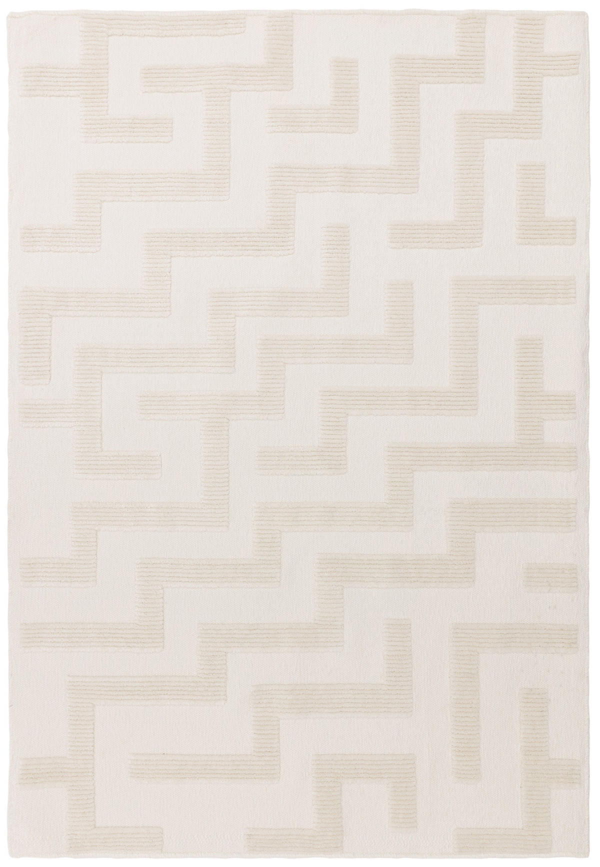 TEPPICH Flachgewebe LOCH Beige 80 x 150 cm - Beige, Textil (80/150cm) - Novatrend