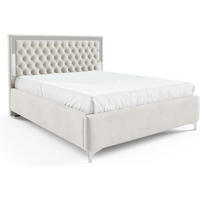 POLSTERBETT ARONA - Beige, Textil (120/200cm) - Meblini