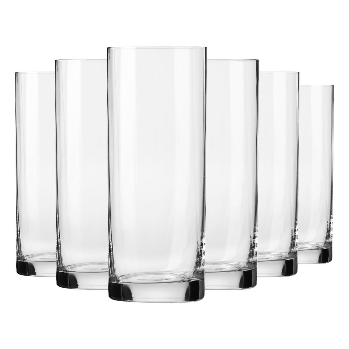 LONGDRINKGLÄSER XNO HIGHBALL ICE, 6ER-SET, 330 ML - Transparent, Glas (0.33L) - Krosno Glass