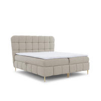 BOXBETT Grazia In Corbett - Hellbraun, Holzwerkstoff/Textil (160/200cm) - Fun Möbel