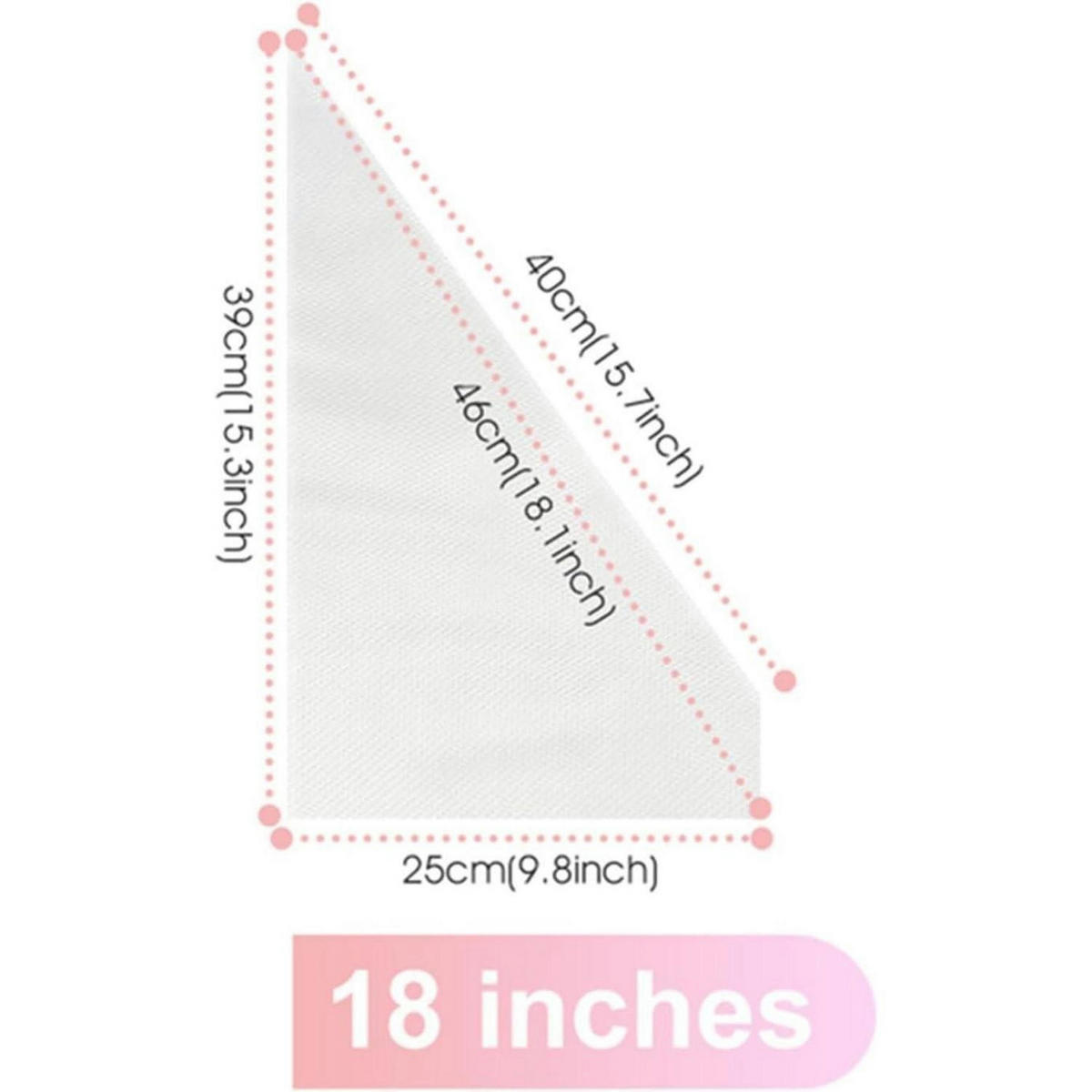 SPRITZBEUTEL Einweg 100 Stück 45 cm - Transparent, Kunststoff (25/2.5/45cm)