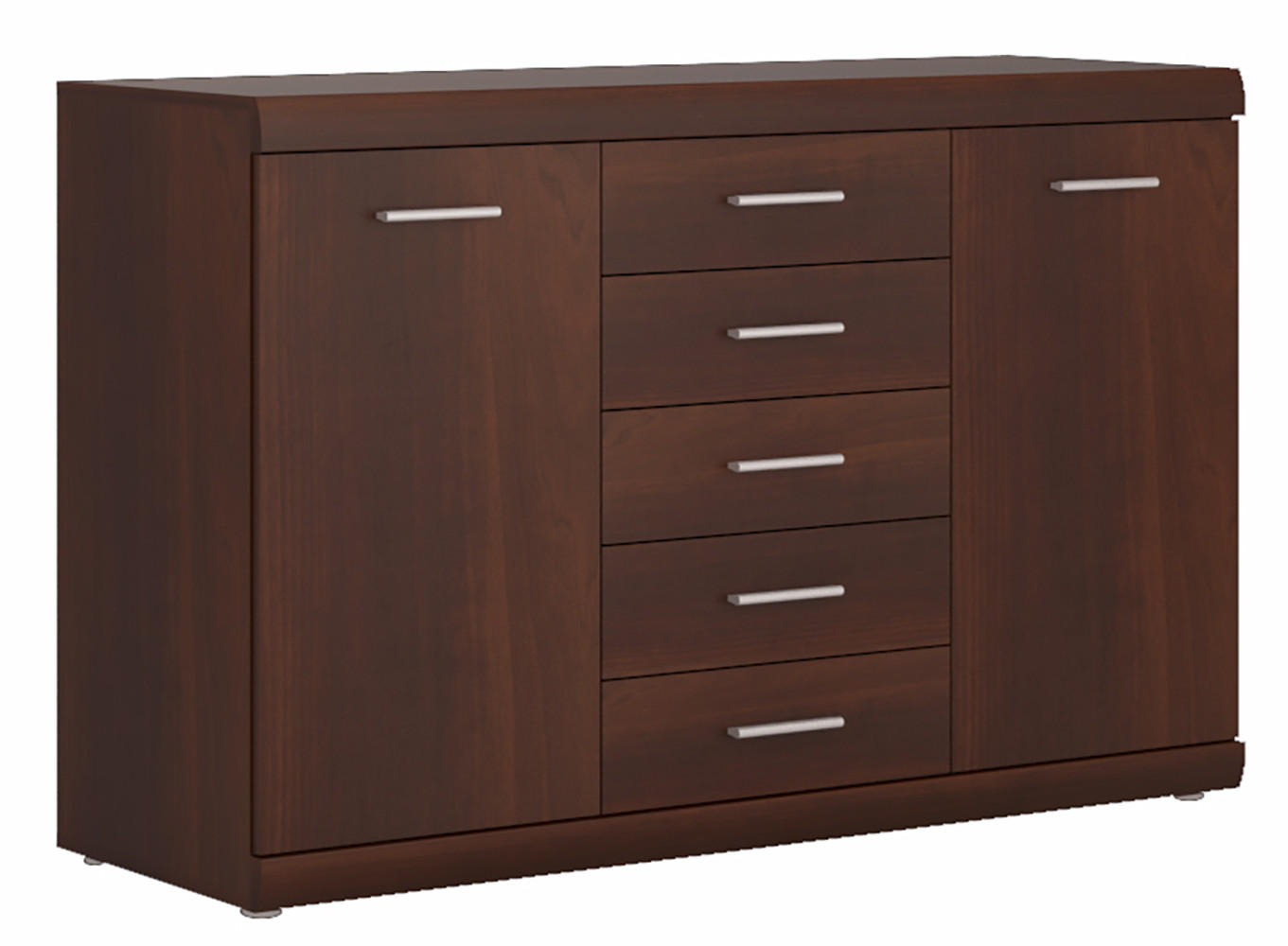 SIDEBOARD Imperial nussbaum imperial 140 cm / 45 cm / 89,5 cm - Braun, Holz/Holzwerkstoff (140/90/45cm) - Feldmann-Wohnen