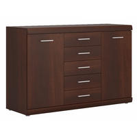 SIDEBOARD Imperial nussbaum imperial 140 cm / 45 cm / 89,5 cm - Braun, Holz/Holzwerkstoff (140/90/45cm) - Feldmann-Wohnen
