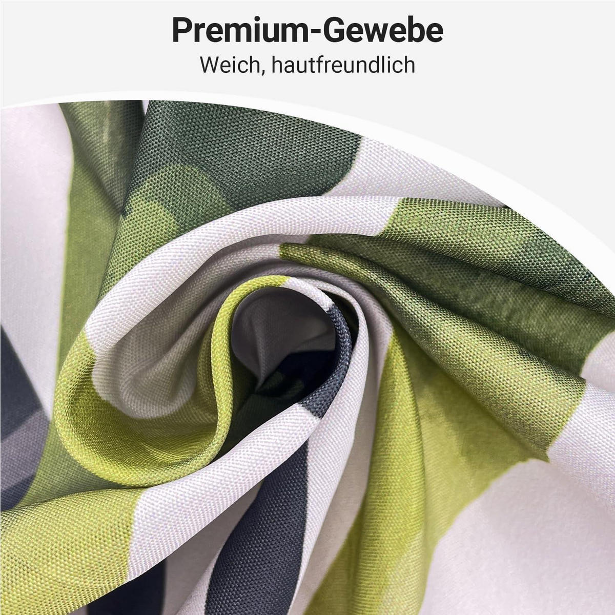 DUSCHVORHANG Blätter Linie 180 x 170 cm Wasserabweisend Antischimmel Waschbar Polyester - Multicolor, Textil (180/170cm)