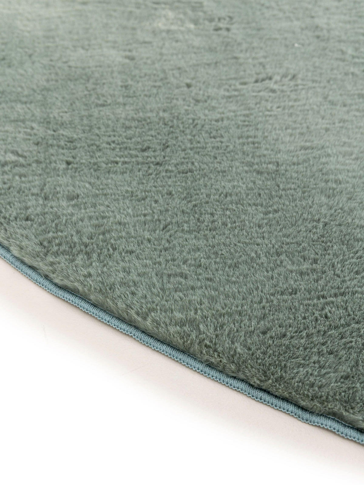 KUNSTFELLTEPPICH Furry Grün ø 120 cm rund - Grün, Kunststoff (120/120cm) - benuta
