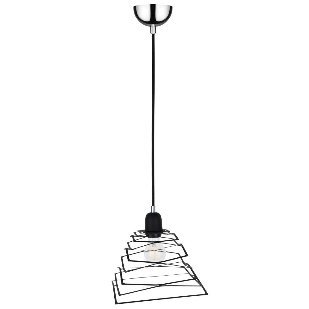 HÄNGELEUCHTE KOMET Metall Schwarz - Schwarz, Metall (24/24/120cm)