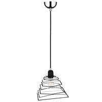 HÄNGELEUCHTE KOMET Metall Schwarz - Schwarz, Metall (24/24/120cm)