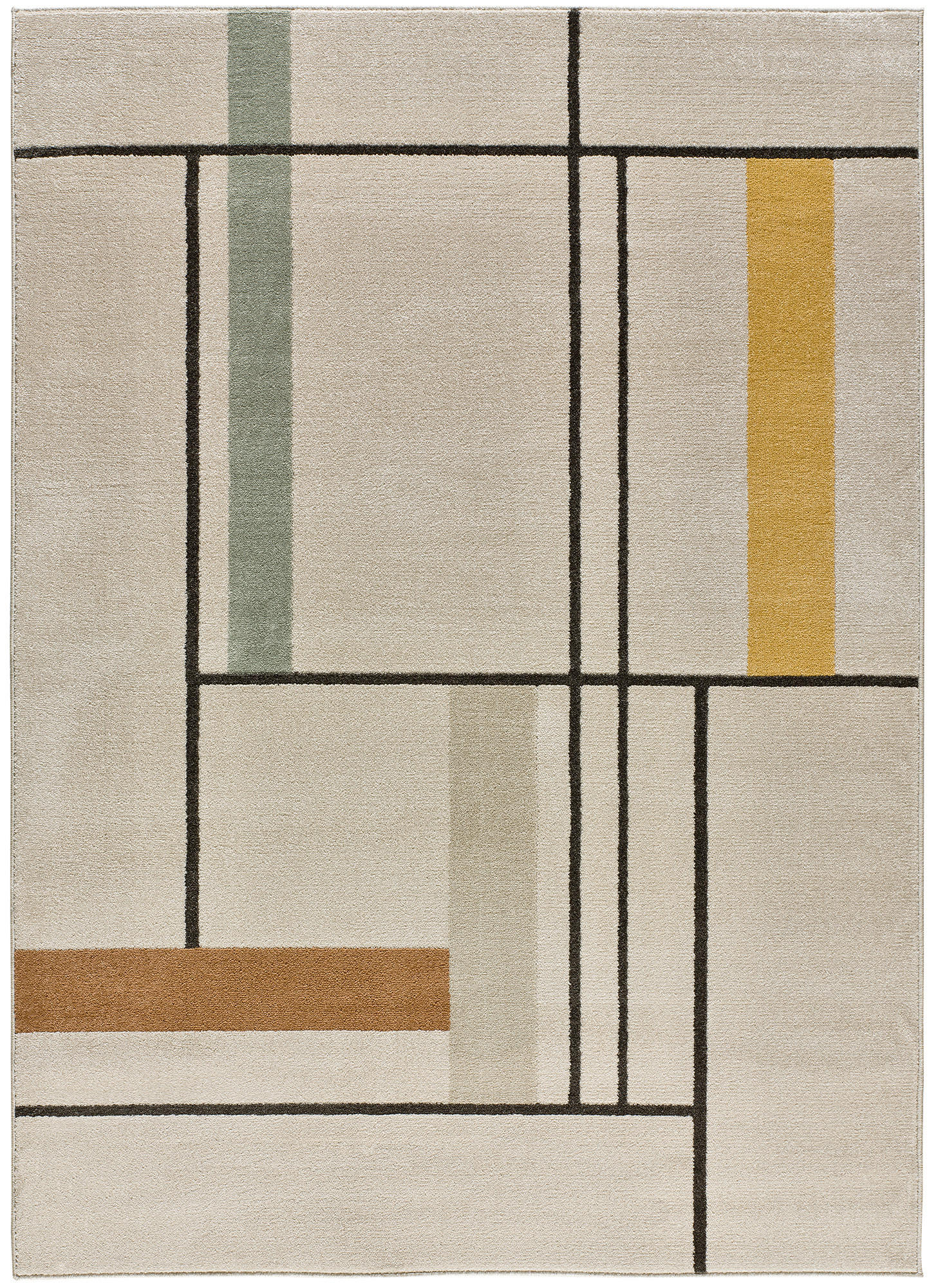 Atticgo Webteppich Mehrfarbig, Beige 120x170 cm