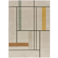 WEBTEPPICH im skandinavischen Stil Beige Domus 120/170 cm - Beige/Multicolor, Naturmaterialien/Textil (120/170cm) - Atticgo