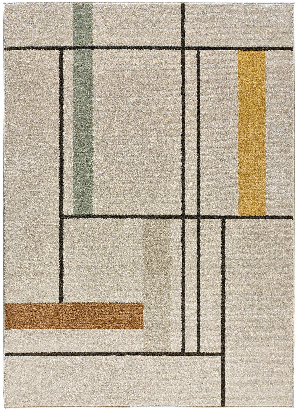 WEBTEPPICH im skandinavischen Stil Beige Domus 120/170 cm - Beige/Multicolor, Naturmaterialien/Textil (120/170cm) - Atticgo