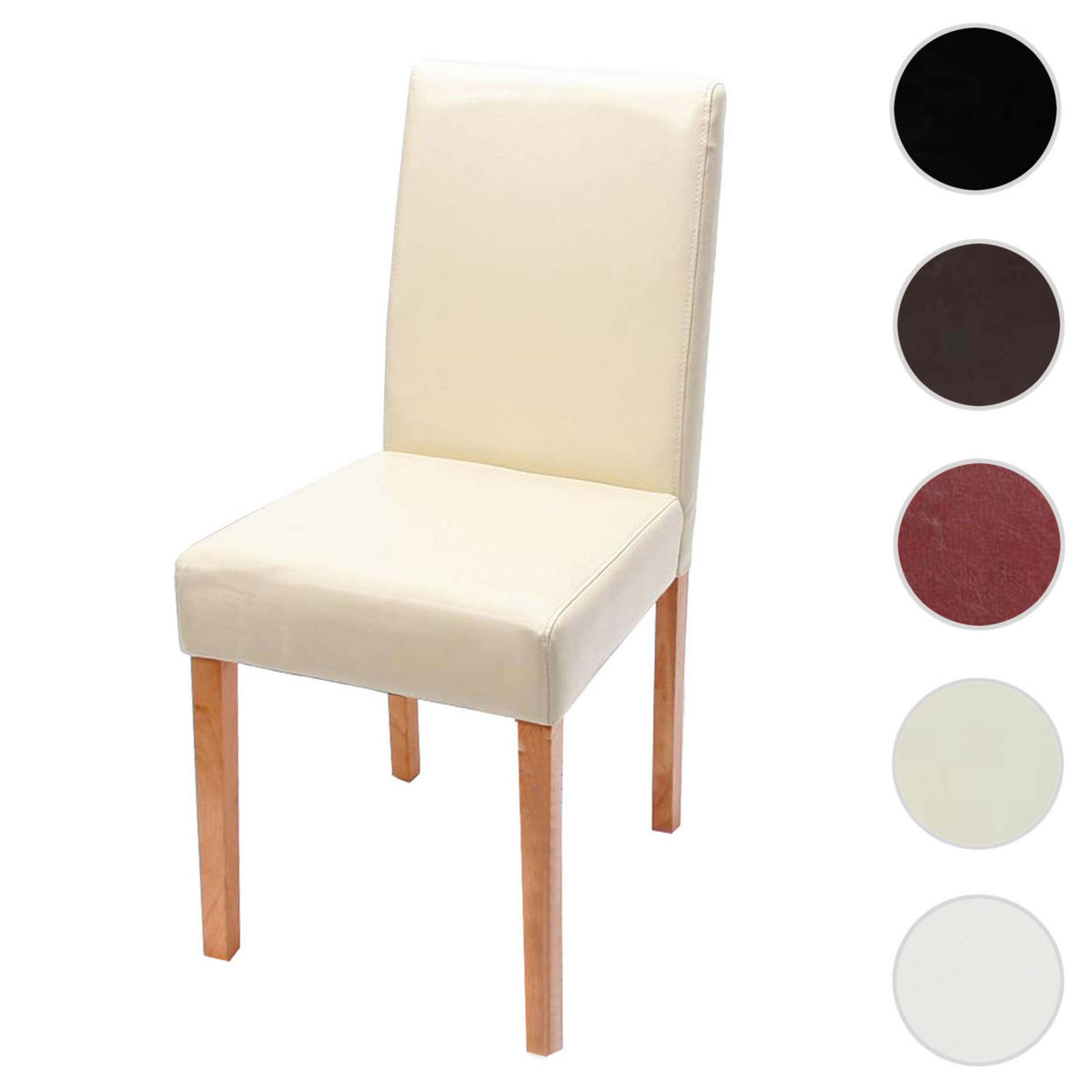 ESSZIMMERSTUHL Beige, Braun - Beige/Braun, Leder (43/90/56cm) - MCW