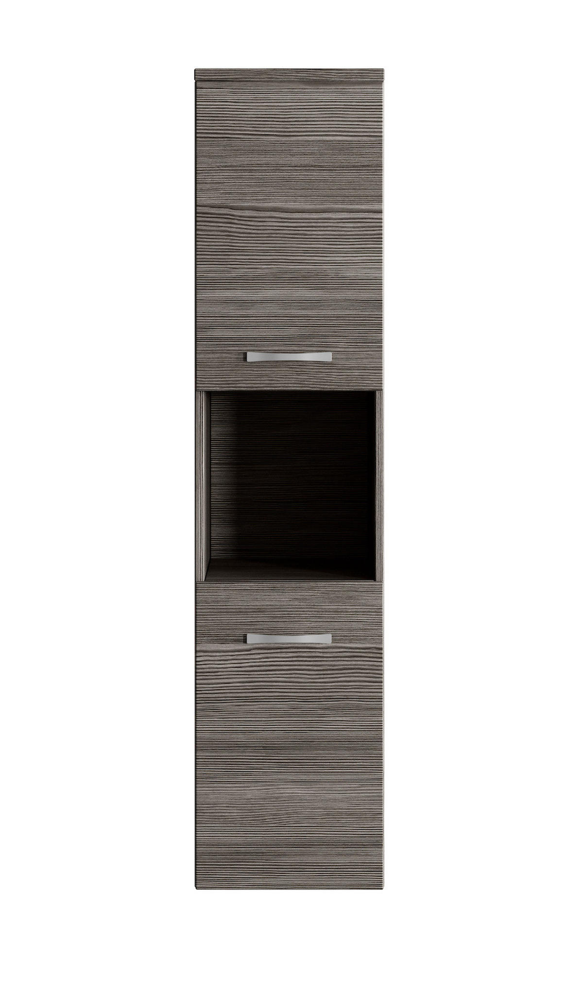 BADEZIMMERSCHRANK Montreal mit 2 Türen Grau Eiche - 30 x 30 x 130 cm - Eichefarben/Grau, Holz (30/131/30cm) - Badplaats